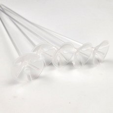 투명 풍선 막대 100P 풍선 스틱 막대기 40cm, 1개, 상세페이지 참조
