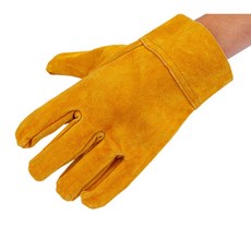 더캡툴 소가죽 용접 작업 안전 장갑, 1개