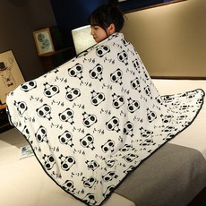 대나무 판다 바디필로우 여름 시원한 전신쿠션 안는인형 롱쿠션 수면베개 허그쿠션 침대쿠션 대형베개 숙면쿠션 인형 인테리어 귀여운 캐릭터쿠션 애니 모찌 베개, 1_팬더 담요 1x1.7m