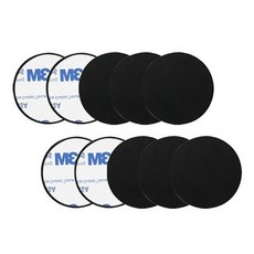 어반카 휴대폰 마그네틱 자석 접착식 스틸패치 원형 40 x 40 mm 10p, 1개, Black