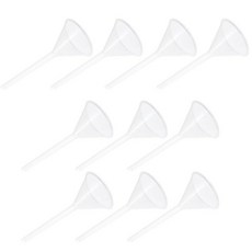 FRCOLOR 12pcs 75mm 실험실 플라스틱 충전 깔때기 세트 화학 실험실용 Pp 삼각형 과학 깔때기 사용