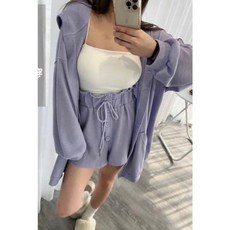 Mm+C 連帽外套短褲套裝