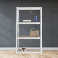 아트박스/홈던트하우스 홈던트하우스 조립식 철제 선반4단 1000 x 400 x 1650, 화이트