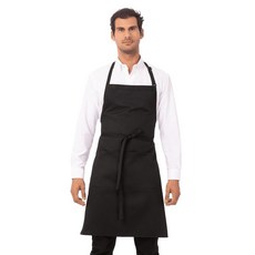 Chef Works F8 정육점 앞치마 길이 86.4cm(34인치) x 너비 61cm(24인치) 블랙 정육점 앞치마 Royal