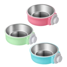 懸掛式寵物碗, 粉色,小【13cm*4cm】, 1個