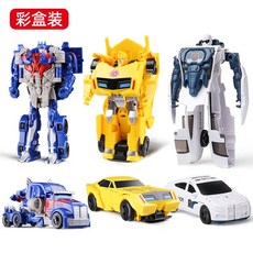 키즈 트랜스포머 로봇 2 세 3 아기 원스텝 변형 자동차 공룡 어린 소년 장난감, 옵티머스 + 말벌 + 남성용 (의상 3개)