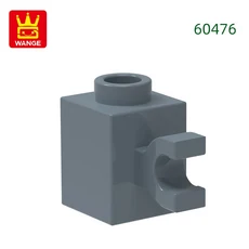 Wange 200 개/몫 60476 수정 된 1x1 클립 블록 Moc 컬러 액세서리 벽돌 DIY 어린이 장난감 부품과 호환 가, 01 200pc, 12 73.Dark Bluish Gray