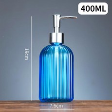물비누 샴푸통 대형 400ML 손 세로선 시크 다른 주방세제, 블루 400ml
