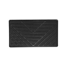 LED전구 범용 PVC 자동차 바닥 패드 힐 발 매트 페달 패치 커버 25x15cm 자동차 발 패드 매트 1PC, black