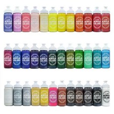 아트박스/호사문구 [종이나라] 비비드 아크릴물감 220ml (36색 택1), 레몬 옐로우