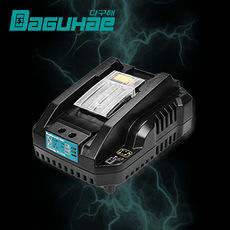 DAGUHAE 2.4A 고속충전 미니형 호환 마끼다 급속 충전기 14.4V 18V 배터리 충전기 DC18RC MINI, 1개