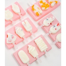 卡通製冰盒 手工皂模具, 1個, 矽膠冰模具(款式隨機)