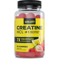 크레아틴 HCl 근육 인지 세포 에너지 지원 부풀어 오르거나 경련 없음 미국 제조 NSF 인증 알약 미국내수, 60 카운트 캡슐, 1개, 60정