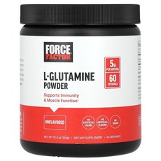 포스 팩터 L-글루타민 분말 무맛 306g(10.8oz) FOA-66070, 306g, 1개
