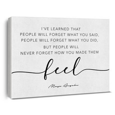 영감을 주는 성경 구절 벽 아트 캔버스 페인팅 액자 동기 부여 인용문 기독교 장식 종교 선물 I've Learned That People 포스터 프린트 바로 걸 수 있는 홈