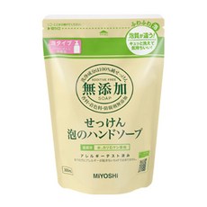 MIYOSHI 無添加泡泡洗手慕斯補充包 300ml, 1個, 無添加洗手乳-補充包300ml