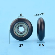 플라스틱 코팅 베어링 POM 쉘 구형 휠 롤러 626ZZ 도르래 6x27x8.5mm 20 개 100, 02 20pcs