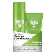 Plantur 39 미세하고 부서지기 쉬운 헤어 샴푸 및 컨디셔너 번들 I 자연스러운 모발 성장 촉진 I 식물성 카페인 포뮬러 I 샴푸 (249.6g(8.5온스) 및 컨디셔너, 샴푸 및 컨디셔너 번들(미세하고 부서지기 쉬운 모발)