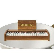 미니 피아노 원목 악기 선물 소형 연습용 음악 건반 초보, 우드 탁상피아노, 1개