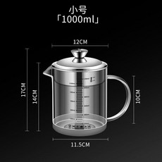 小號豆渣壺 1000ml 玻璃濾渣壺 附450ml隨行杯, 1個, 小號1000ML超細過濾豆渣