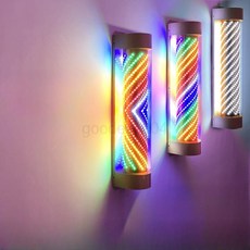 미용실 싸인볼 LED 조명 간판 스텐드 네온사인 미러볼 살롱 이발소 회전, 화살표 18x18x150cm