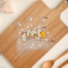 삼각김밥 비닐 포장지 전자렌지 봉투 주먹밥 오니기리 투명, 보여진 바와 같이, 새로운주머니50개(믹스앤매치)