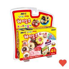 미술 조소 컬러 점토 도너츠 만들기, 1개