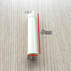 CBX-AAJA 附螺絲 白色 一字型門擋 無磁, 1個, 8cm