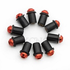 10PCS 5mm 알루미늄 공정한 앞 유리 앞 유리 나사 볼트 패스너 혼다 XADV X ADV X-ADV Integra 750 FORZA 125 250 300, 02 빨간