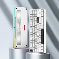 [국내정품] PMO 오로라80 풀알루미늄 유무선 기계식 키보드 SUS+FR4보강판 (문라이트 실버 월신축), 독자규격 스위치, 오로라 80, SUS+FR4보강판, 문라이트 실버