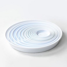 동그라미 받침 1호~13호 깔끔하고 안정적인 심플 화분 받침, 백색