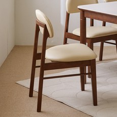 파로마 로앤 원목 카페 식탁의자 2ea, 월넛2ea, 월넛, 2개