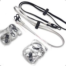 모자 턱끈 스토퍼 스트링 조절 돼지코 고리 끈조이개 모자줄 마스크걸이 스트랩, 1개, 회색