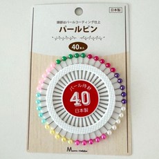 케일 일제 시침핀 진주핀 구슬핀 미싱 바느질용 40개입, 2개, 혼합색상
