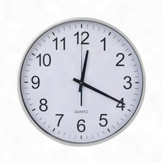 클래식 무소음 원형 벽시계 (Araium), 07 A.실버-29.5cm