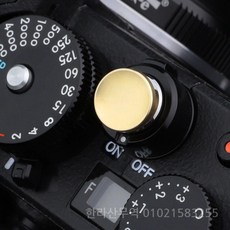 Haoge 카메라 셔터 릴리즈 Leica Q3/Q3-43/D-Lux 8/M9/M10/M11/M11-P M/M-10P/M9-P/M 유형 240/m262 용 오목 표면 빨간색, Concave Golden, China Mainland