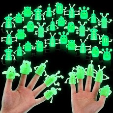 해외 Soulchen 야광 손가락 인형 침대 30개 부드러운 고무 스트레치 피젯 역할 놀이 생일 파티 선물 쇼 9가지 랜덤 스타일 미국매장정품+ 1851666, 해외 Soulchen 야광 손가락 인형 침대 30개 부