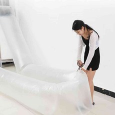 에어컨 바람 비닐 통로 터널 긴비닐 봉투 연장 옆방, 에어컨비닐-20m