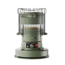 【PASECO】 CO2感應煤油暖爐 CAMP-29G 附收納包 戶外 露營 愛露愛玩, 綠色, 1個