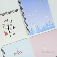 로랑마켓 영어 스프링 노트 4000 랜덤발송 예쁜노트 유선노트 중등영어노트