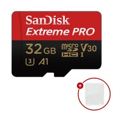샌디스크 마이크로SD카드 Extreme PRO 익스트림 프로 SDSQXC + SD카드 케이스, 1개, 32GB