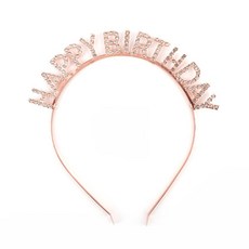 업위드 생일축하 머리띠 왕관 생일파티 생일파티용품, 골드