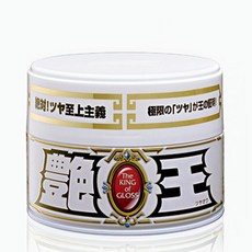 SOFT99 艷王固蠟 300g 汽車蠟 美容蠟 光亮保護膜 耐久3個月 防塵防污垢, 1個, 白色車