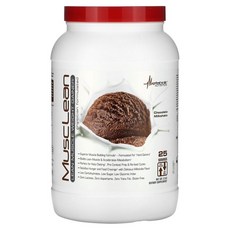 Metabolic Nutrition MuscleLean 순근육량 증가 초콜릿 밀크셰이크 2.5lb, 1133 g, 1개