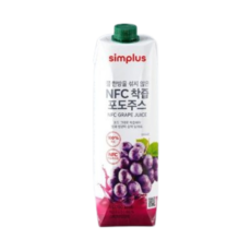 simplus NFC 착즙 포도주스, 3개, 1L