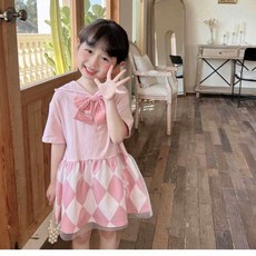 여아 여름 캐릭터 원피스 키즈 공주 드레스 미니 원피스 아동 반팔원피스