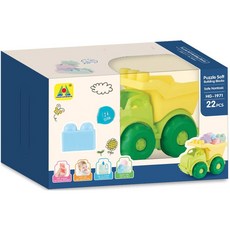 키움하우스 파스텔 빌딩블록앤카 22p, 혼합색상, 1개