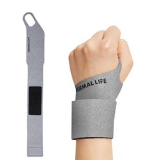 NORMAL LIFE 魔鬼氈護腕, 活力灰左 (L)