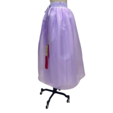 Makone 여성 댄스복 공연복 클래식 레이스 전통 한복 롱 스커트