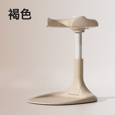 寶寶站立洗澡神器嬰幼兒洗澡輔助器可摺疊寶寶站立洗澡臺淋浴臺盆, 1個, 如圖:簡約款-褐色